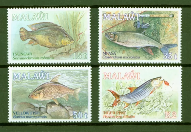 Malawi 1989 - pesci perspicace colorato barba salmler - n. 525-28 **