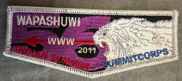 OA Wapashuwi Lodge 56 flap - 2011 Indian Summer - Summit Corps