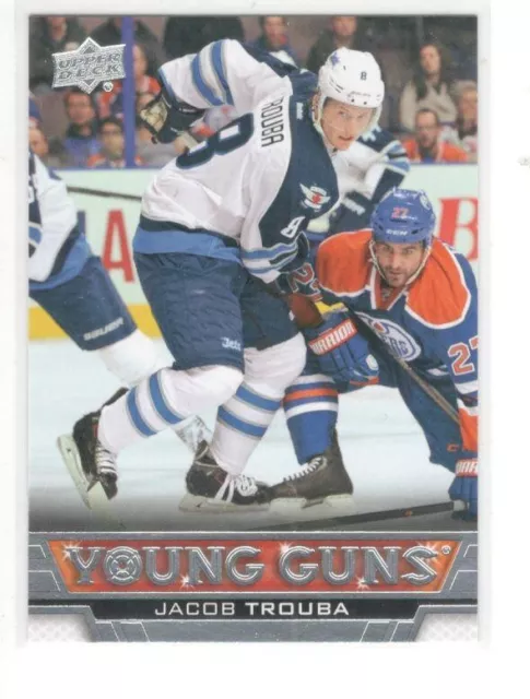 2013-14  Upper Deck Ud Young Guns Rc Rookie # 237 Jacob Trouba Winnipeg Jets