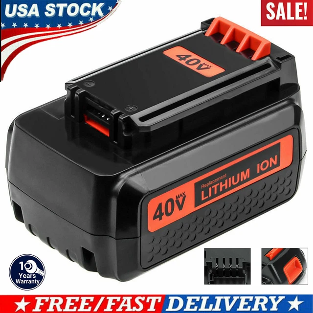 40V Lithium Battery for Black and Decker LBXR36 4.0AH 40 Volt Max LBX2040 LBXR20