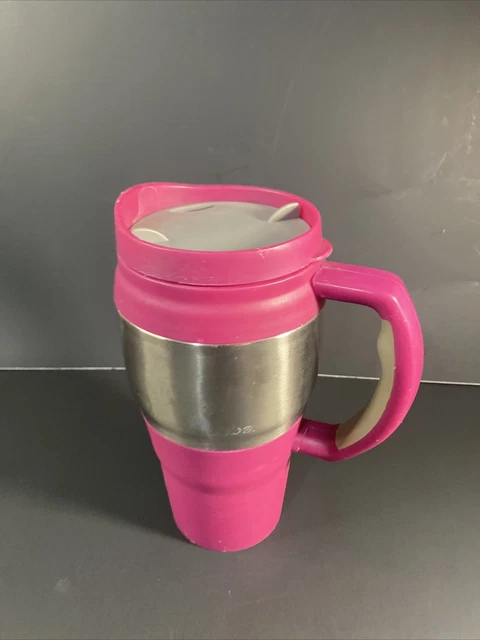 Bubba Classic Insulated Travel Mug 20 oz Pink Coffee Cup Hot Cold Handle