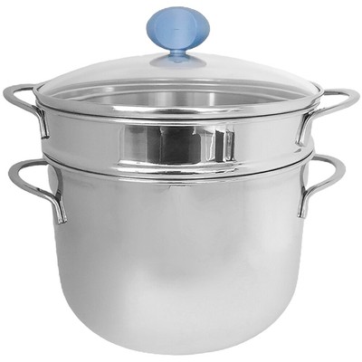 100% Made in italy Lavabile in Lavastoviglie Cestello a Vapore con Coperchio in Vetro da 18 cm Cuocipasta Inoxpasta in Acciaio Inossidabile INOXPRAN Utilizzabile nel Gas 