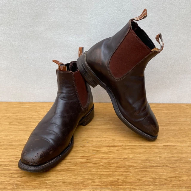 Vintage RM Williams Boots | Chocolate Brown Leather Chelsea Boots Mens 11