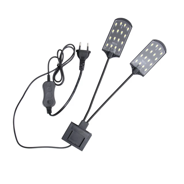 Kit Luci Acquario Acquario Decorazione Agricoltura Acquario Doppia Testa Lampada con UE