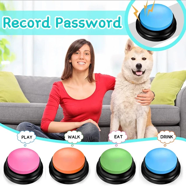 Accesorios de entrenamiento duradero mascota botón perro interacción