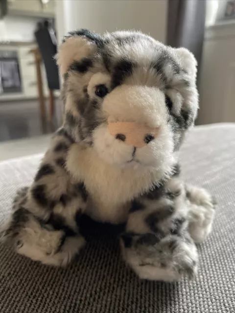 WWF Snow Leopard 6" Keel Soft Toy Plush Beanie Toy