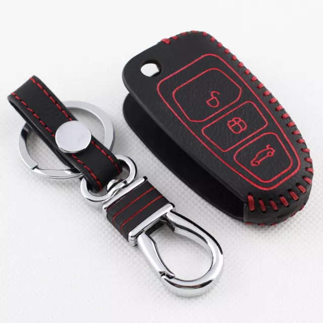 Fold Key Case For Ford Focus Kuga Fiesta Escape Keyfob Protect Holder Ring Cover