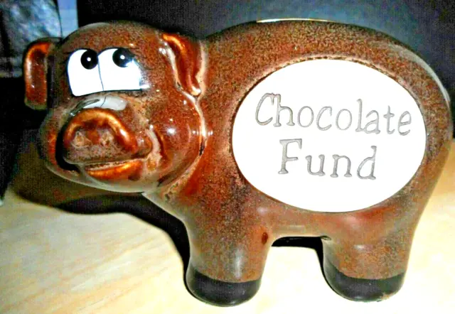 Shudehill Giftware Chocolate Fund Piggy Bank Retro Collectable