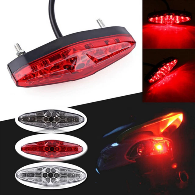 Segnali di svolta freno integrati moto 12 V 15 LED luci posteriori luce posteriore TDH7