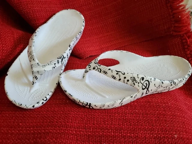 Dawgs Flip Flops Musical Notes Comfort/Ortho Sandals Size 8 /38 Dawgs Flip Flops Musical Notes Comfort/Ortho Sandals Size 8 /38