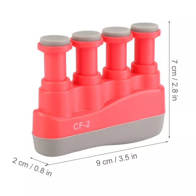 (Red)Children Variable Hand Finger Strength Tension Exerciser Grip Trainer GFL