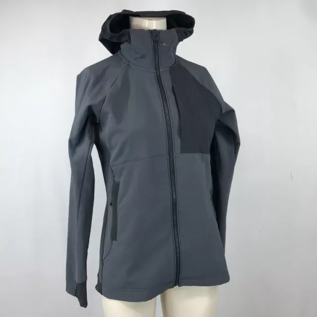 Mountain Hardwear ~ Womens Xs ~ Grey Full Zip Light Weight Soft Shell Jacket