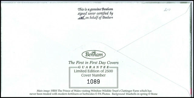GB 2000 Countryside FDC Westonbirt SHS Signed Chris Baines Benham BLCS179b 2