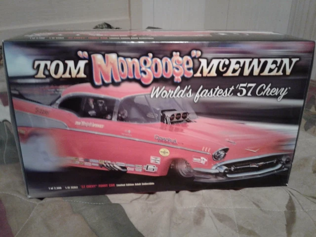 ミニカー 1:16 Tom Mongoose McEwen 57 Chevy NHRA Tom Mongoose McEwen 57 Chevy NHRA 1/16 Scale Car with Box