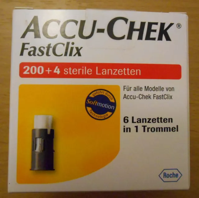 ACCU-CHEK FastClix 204 Lanzetten - Akku CHECK - NEU / OVP -