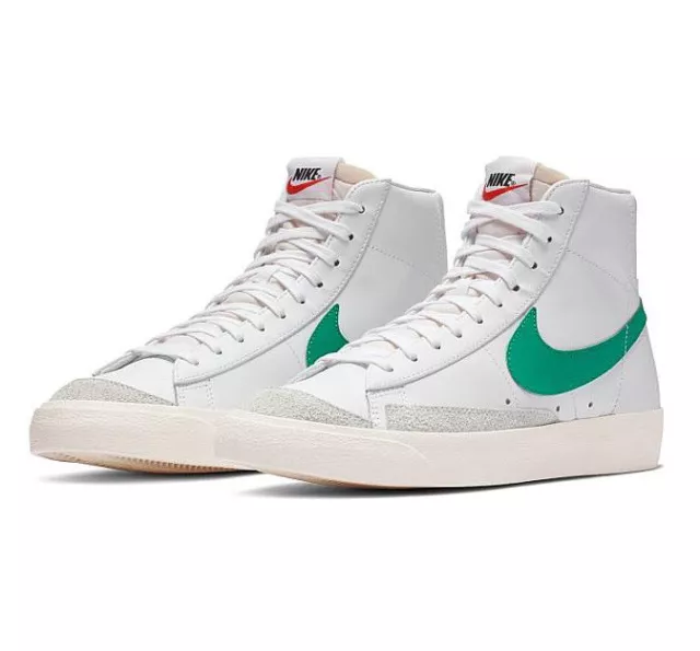 NIKE BLAZER MID VNTG 77 Blanc Vert brillant Royaume Uni 7 5