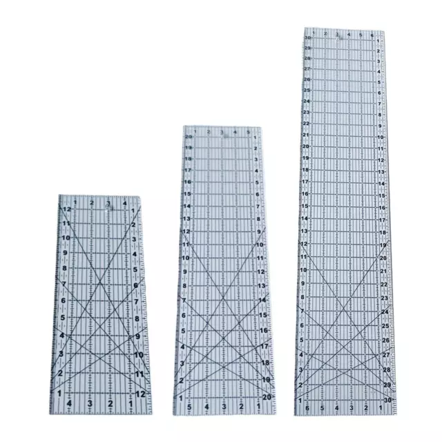 Quilting Ruler, Laser Cut Acrylic Quilters' Ruler with Patented Double Coloured