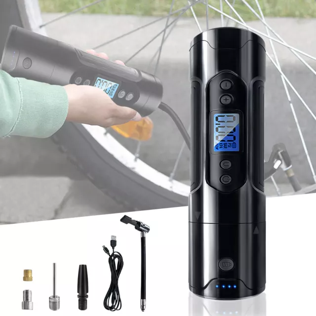 Kompressor Reifenfüller Digitaler Luftpumpe Intelligenter Handheld Pumpe mit LED