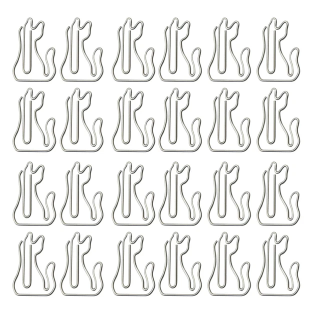 100 Pcs Kind Kätzchen-Partyzubehör Büroklammern Süßes Katzenzubehör