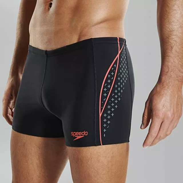 Speedo men’s placement panel Aquashorts BNWT size 40” black rrp £28 buy £ 18