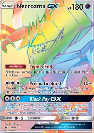 Necrozma GX 153/147 brennende Schatten seltenes Geheimnis