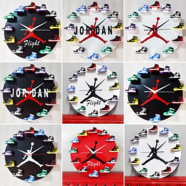 3D Wall Clock Sneakers Clock Air Jordan Creative Basketball Clocks Shoes Wall