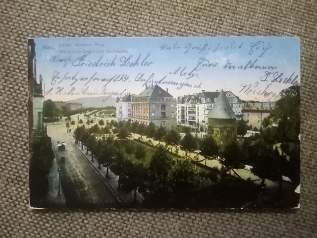 Cpa Metz Boulevard Empereur Guillaume