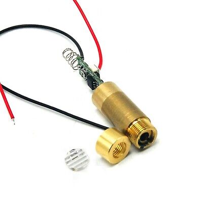 100 mW 532 Presque comme neuf Green Dot Line laser diode module laiton 3.7V-5V conducteur cable 2