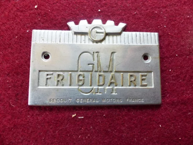 Ancienne Plaque  Tôle Publicitaire FRIGIDAIRE GM général motors