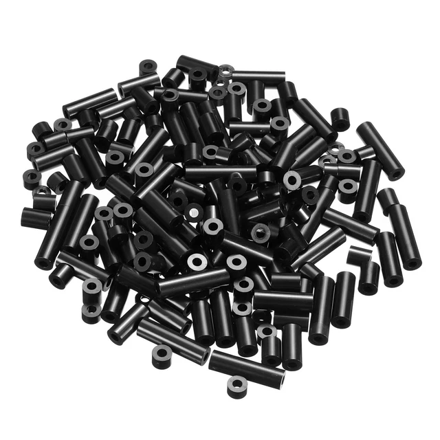 Rond Entretoise Rondelle 200 Paquet 2, 4, 5, 6, 8, 10, 12, 25mm Long pour M3 Vis