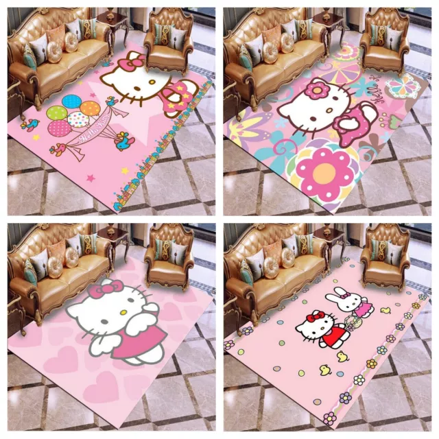 Alfombra de niña alfombra Hello Kitty alfombrillas niños alfombra antideslizante alfombra de puerta