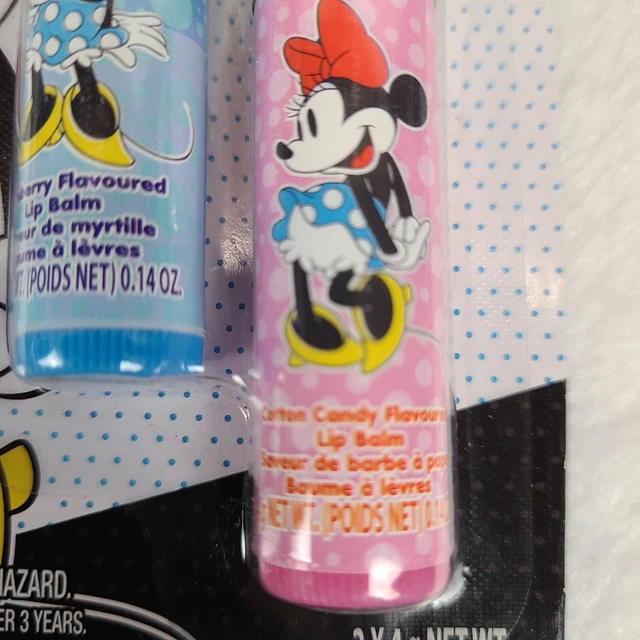 Disney Minnie Mouse Cotton Candy and Blueberry Flavored Lip Balm 2 pack Easter 3