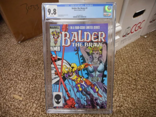 Balder the Brave 1 cgc 9.8 Marvel 1985 1st solo series WHITE pgs NM MINT Thor