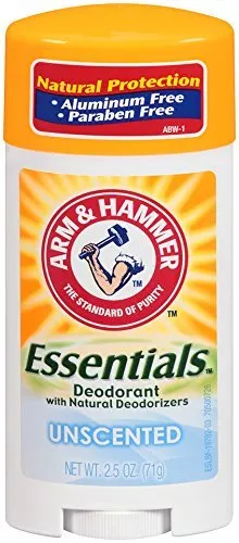 Arm & Hammer Essentials Deodorant, Unscented, 2.5 oz