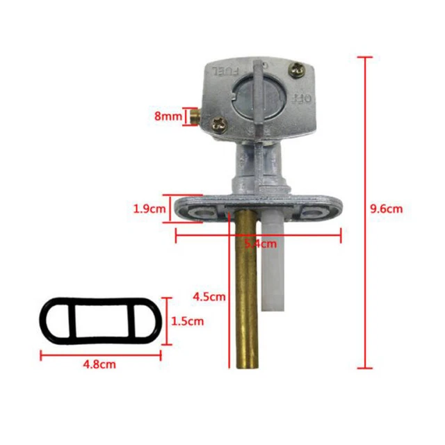 US Fuel Petcock Gas Tank Switch Valve For Motorcycle ATV Dirt Bike 49CC Parts