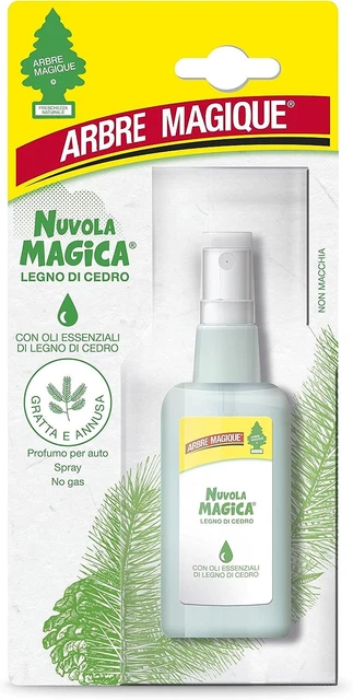Arbre Magique Nuvola Magica, Deodorante Auto Spray, Fragranza Legno di Cedro, Pr