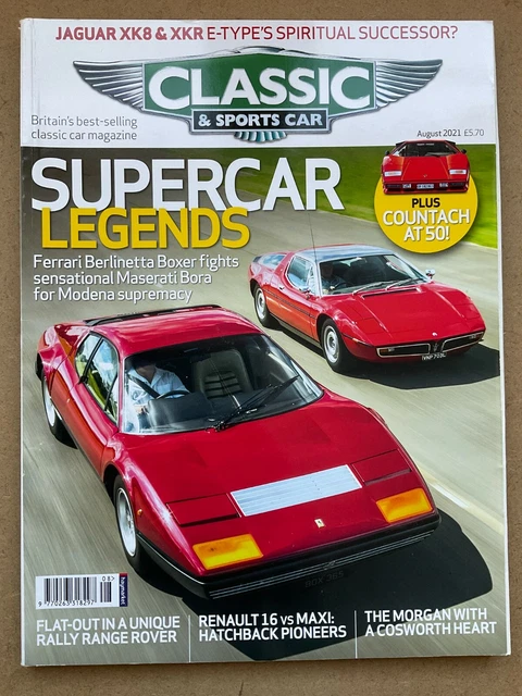 CLASSIC & SPORTS Car Magazine - August 2021 - Boxer v Bora, Countach ...