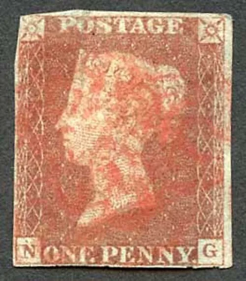 1841 Penny Red (NG) RED MALTESE CROSS (just touched top left) Cat 4800 Pounds