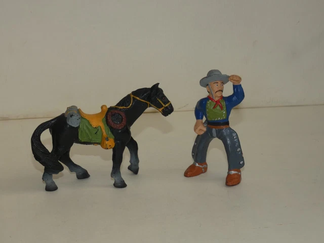Statue de cow-boy en résine en excellent état fabrication usa - Collection