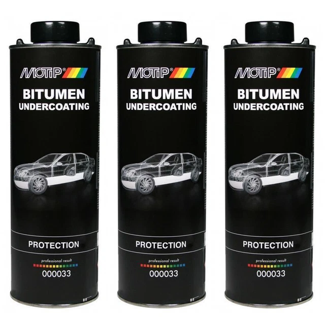 Motip Unterbodenschutz-Dose Bitumen 1000 ml 000033 - Anzahl: 3x