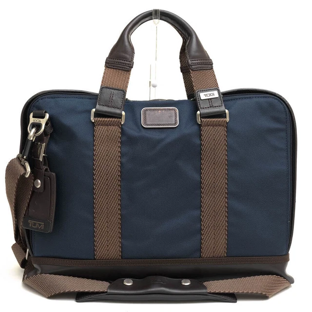 TUMI Business Bag 222390NVY2 Alpha Bravo Andrews Slim Brief #Y021
