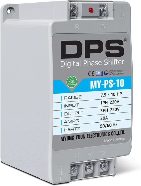Single Phase to 3 Phase Converter, MY-PS-10 Model, Suitable for 7.5Hp(5.5Kw) 23