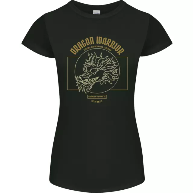 Dragon Warrior Samurai Japan Japanese Womens Petite Cut T-Shirt