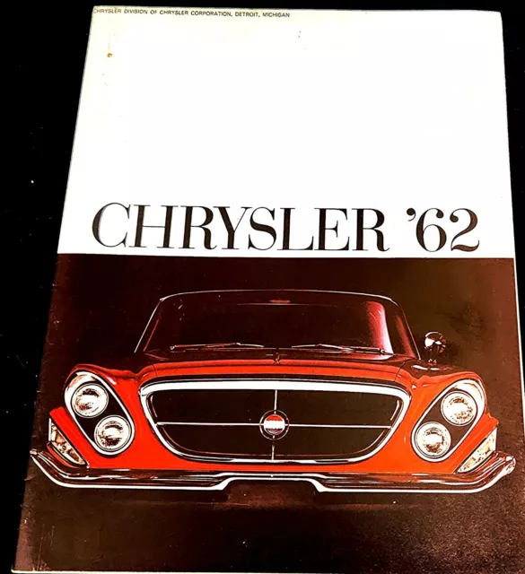 Original 1962 Chrysler Sales Brochure - Excellent - Color Original Uncirculated