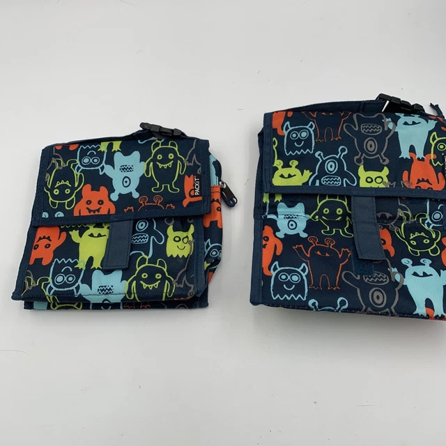 PACKIT Two Sizes Freezable Classic Lunch Box Freezable Bags Monsters PACKIT Two Sizes Freezable Classic Lunch Box Freezable Bags Monsters