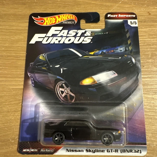 HOT WHEELS PREMIUM Fast and Furious NISSAN SKYLINE GT-R R32 Fast ...