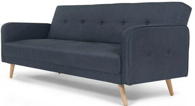 MADE.COM CHOU CLICK Clack Sofa Bed Quartz Blue RRP 349 229.00
