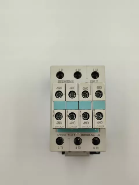 SIEMENS contactor 3RT1034-1AP00 230VAC + 4x auxiliary contact 3RH1921-1CA01... 2