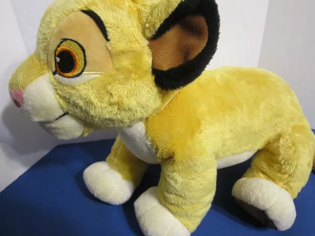 Disney The Lion King Simba Plush Stuffed Animal Embroidered Eyes 16” Large