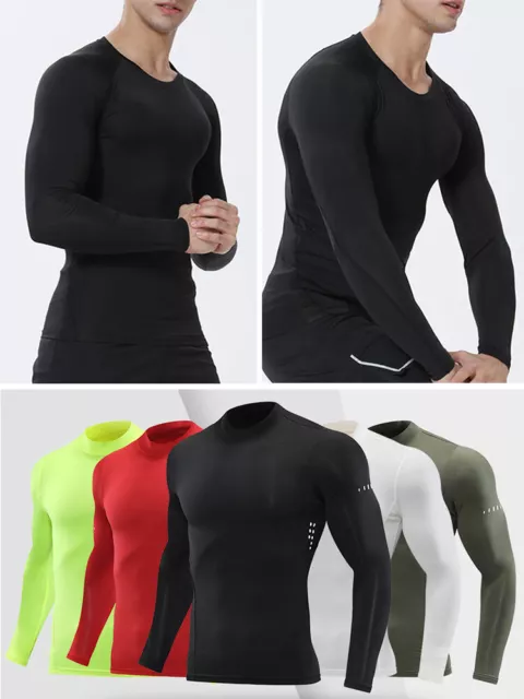 Camisa Deportiva De Secado Rápido Para Hombre Ropa Deportiva De Manga Larga <